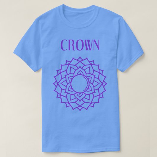 Yoga Meditatie Chakra Kroon T-shirt (Design voorkant)