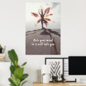 Yoga Meditatie Citat Poster (Thuiskantoor)
