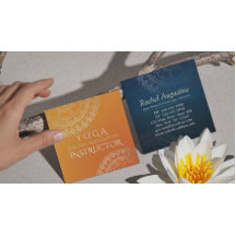 Yoga Meditatie Docent Modern Oranje Goud Mandala