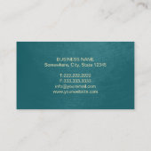 Yoga & Meditatie Docent Vintage Mandala Blauwgroen Visitekaartje (Achterkant)