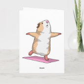 Yoga meditatie fitness voor cavia's kaart (Achterkant)