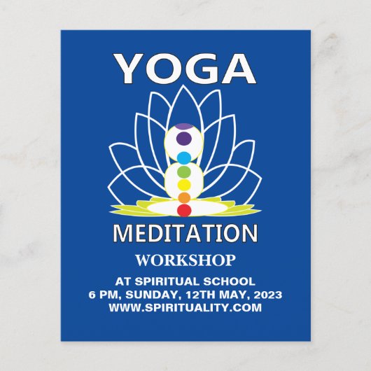 Yoga Meditatie Flyer (Voorkant)