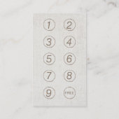 Yoga & Meditatie Gouden Lotus Elegant Bruin Klantenkaartje (Achterkant)