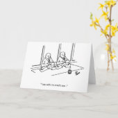 Yoga / Meditatie Humor Wenskaart Kaart (Gele Bloem)