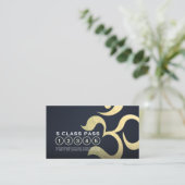 Yoga Meditatie Instructeur 5 Klasse Pass OM Symboo Klantenkaartje (Staand voorkant)