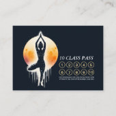 Yoga Meditatie Instructeur Boom Pose 10 Klasse Pas Klantenkaartje (Voorkant)