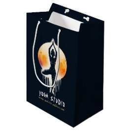 Yoga Meditatie Instructeur Boomhouding Volle Maan Medium Cadeauzakje