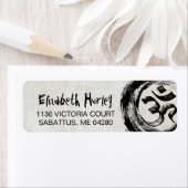 YOGA-Meditatie-instructeur Calligrafie OM ZEN-teke Etiket (Insitu)