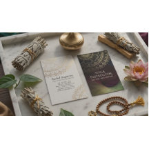 Yoga Meditatie Instructeur Chic Zwart Goud Mandala