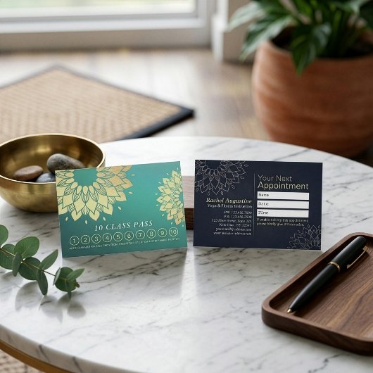 Yoga Meditatie Instructeur Klas Pas Loyalty Card