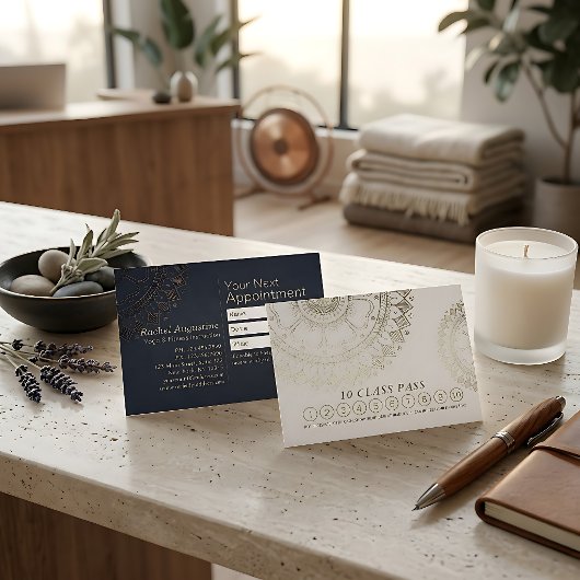 Yoga Meditatie Instructeur Klas Pas Loyalty Card
