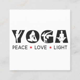 Yoga Meditatie Instructeur Life Coach Vierkante Visitekaartje