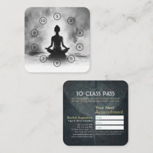 Yoga Meditatie Instructeur Lotus Houden Klas Pas Klantenkaartje