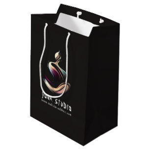 Yoga Meditatie Instructeur Lotus Houding Kwaststre Medium Cadeauzakje