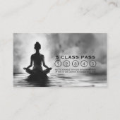 Yoga Meditatie Instructeur Lotus Pose 5 Klasse Pas Klantenkaartje (Voorkant)