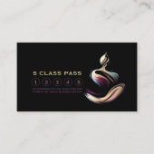 Yoga Meditatie Instructeur Lotus Pose 5 Klasse Pas Klantenkaartje (Voorkant)