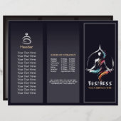 Yoga Meditatie Instructeur Lotus Pose Brush Stroke (Voorkant / Achterkant)