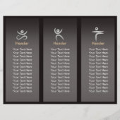 Yoga Meditatie Instructeur Lotus Pose Brush Stroke (Achterkant)