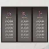 Yoga Meditatie Instructeur Lotus Pose Brush Stroke (Achterkant)