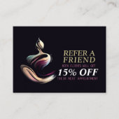 Yoga Meditatie Instructeur Lotus Pose Brush Stroke Aanbevelingskaartje (Voorkant)