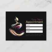 Yoga Meditatie Instructeur Lotus Pose Brush Stroke Afsprakenkaartje (Voorkant)