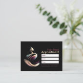 Yoga Meditatie Instructeur Lotus Pose Brush Stroke Afsprakenkaartje (Staand voorkant)