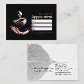 Yoga Meditatie Instructeur Lotus Pose Brush Stroke Afsprakenkaartje (Voorkant / Achterkant)