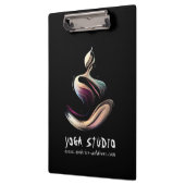 Yoga Meditatie Instructeur Lotus Pose Brush Stroke Klembord (Links)