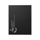 Yoga Meditatie Instructeur Lotus Pose Brush Stroke Notitieblok (Linkerzijde)