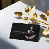 Yoga Meditatie Instructeur Lotus Pose Brush Stroke Visitekaartje