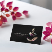 Yoga Meditatie Instructeur Lotus Pose Brush Stroke Visitekaartje