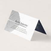 Yoga Meditatie Instructeur Lotus Pose Brush Stroke Visitekaartje (Achterkant)