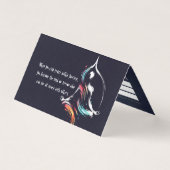 Yoga Meditatie Instructeur Lotus Pose Brush Stroke Visitekaartje (Voorkant)