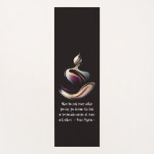 Yoga Meditatie Instructeur Lotus Pose Brush Stroke Yogamat (Voorkant)