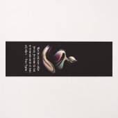 Yoga Meditatie Instructeur Lotus Pose Brush Stroke Yogamat (Voorkant (horizontaal))