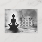 Yoga Meditatie Instructeur Lotus Pose Class Pass Klantenkaartje (Voorkant)