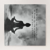 Yoga Meditatie Instructeur Lotus Pose Inkt Schilde Legpuzzel (Horizontaal)