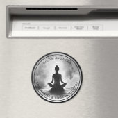 Yoga Meditatie Instructeur Lotus Pose Inkt Schilde Magneet (Insitu (Vaatwasser))