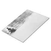 Yoga Meditatie Instructeur Lotus Pose Inkt Schilde Notitieblok (Schuin)