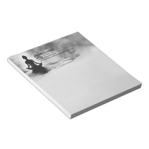 Yoga Meditatie Instructeur Lotus Pose Inkt Schilde Notitieblok