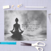 Yoga Meditatie Instructeur Lotus Pose Inkt Schilde Tissuepapier (Craft)