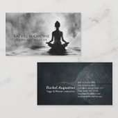Yoga Meditatie Instructeur Lotus Pose Inkt Schilde Visitekaartje (Voorkant / Achterkant)