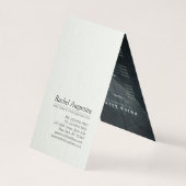 Yoga Meditatie Instructeur Lotus Pose Inkt Schilde Visitekaartje (Achterkant)