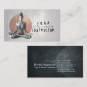 Yoga Meditatie Instructeur Lotus Pose Reiki Master Visitekaartje (Voorkant / Achterkant)