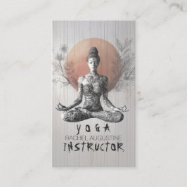 Yoga Meditatie Instructeur Lotus Pose Reiki Master Visitekaartje