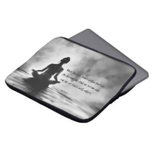 Yoga Meditatie Instructeur Lotuspositie Inktekenin Laptop Sleeve