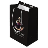 Yoga Meditatie Instructeur Lotuspositie Kwaststree Medium Cadeauzakje (Voorkant Gekanteld)