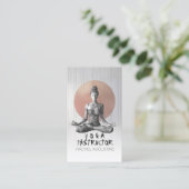 Yoga Meditatie Instructeur Reiki Master Lotus Pose Afsprakenkaartje (Staand voorkant)