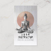 Yoga Meditatie Instructeur Reiki Master Lotus Pose Afsprakenkaartje (Voorkant)