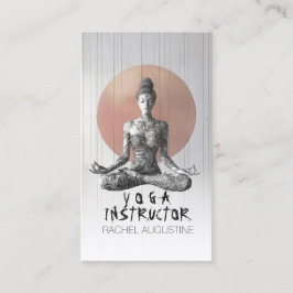 Yoga Meditatie Instructeur Reiki Master Lotus Pose Afsprakenkaartje